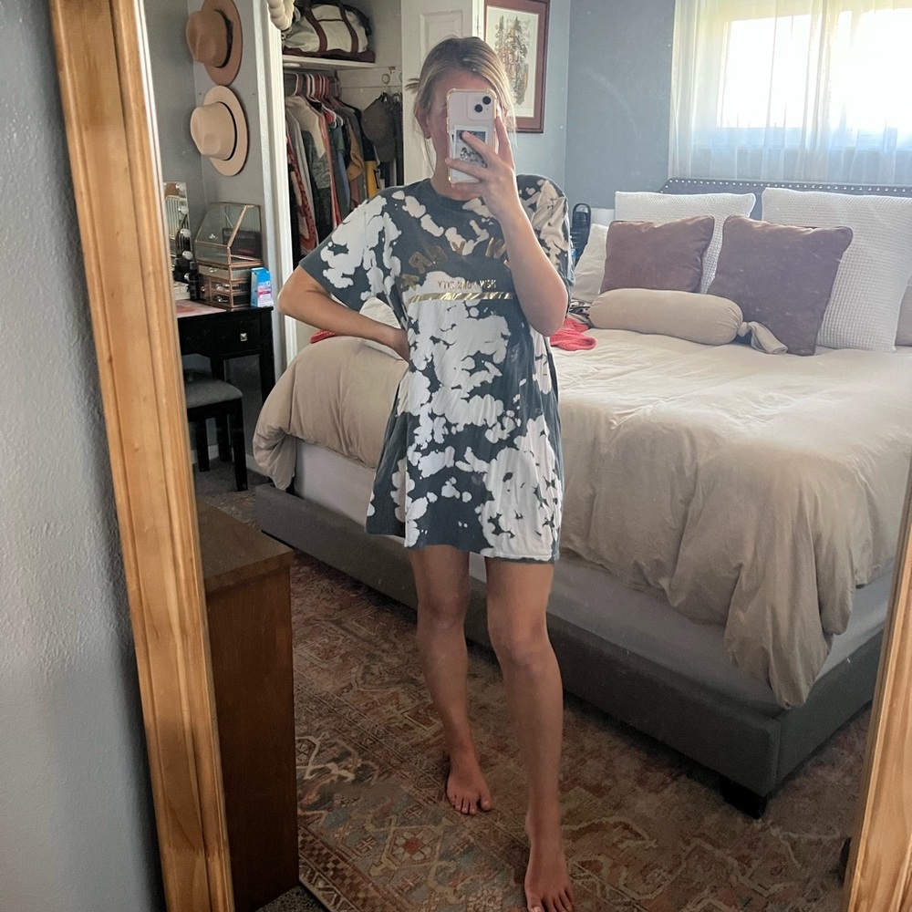 Bleached T-Shirt Dress